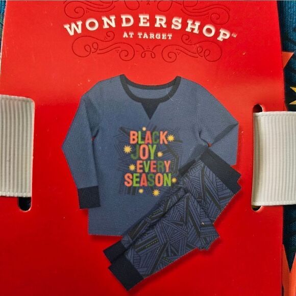 Toddler WONDERSHOP Black Joy Every Season 2 Piece Pajama Outfit 12 Months - Picture 2 of 4